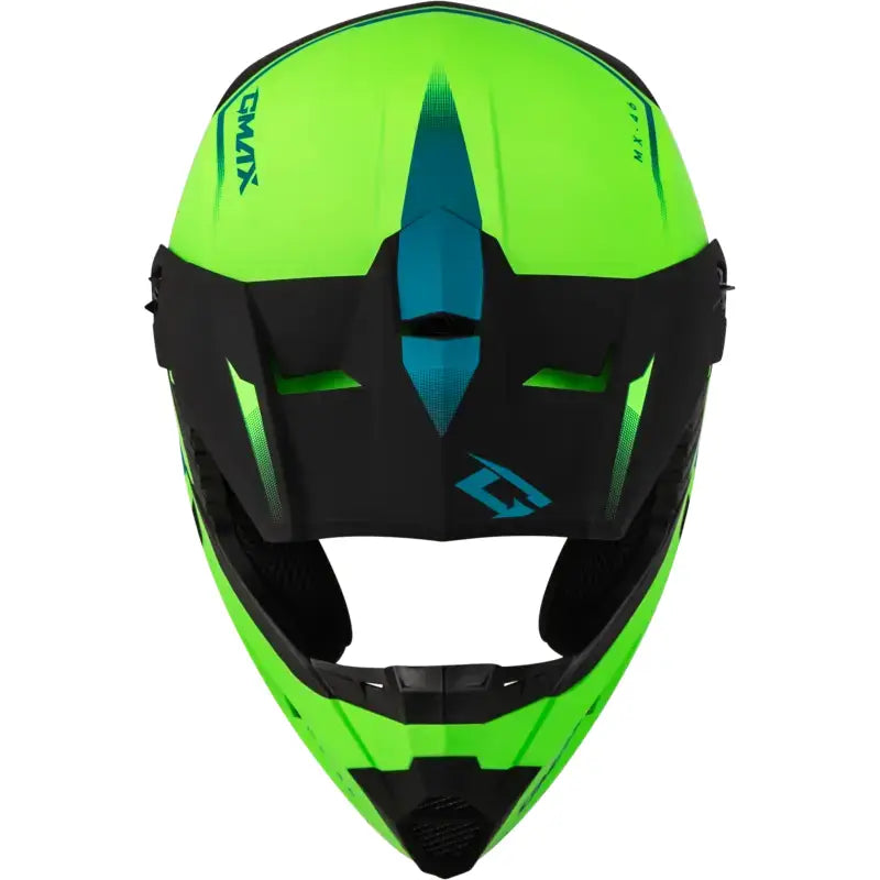 Mx 46 Compound Helmet Matte Hi Vis Green/Blk/Blue Xl 