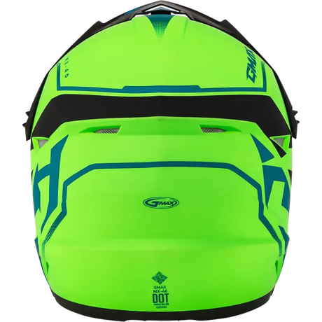 Mx 46 Compound Helmet Matte Hi Vis Green/Blk/Blue Xs 