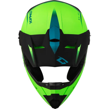 Mx 46 Compound Helmet Matte Hi Vis Green/Blk/Blue Yl 