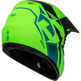 GMAX Mx 46 Compound Helmet Matte Hi Vis Green/Blk/Blue Ys for Powersports