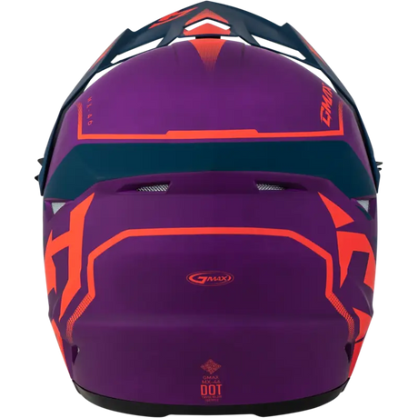 Mx 46 Compound Helmet Matte Purple/Coral/Blue Yl 