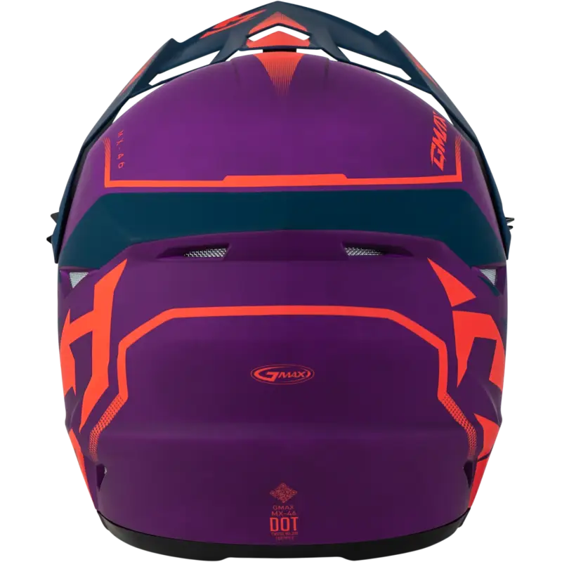 Mx 46 Compound Helmet Matte Purple/Coral/Blue Ym 