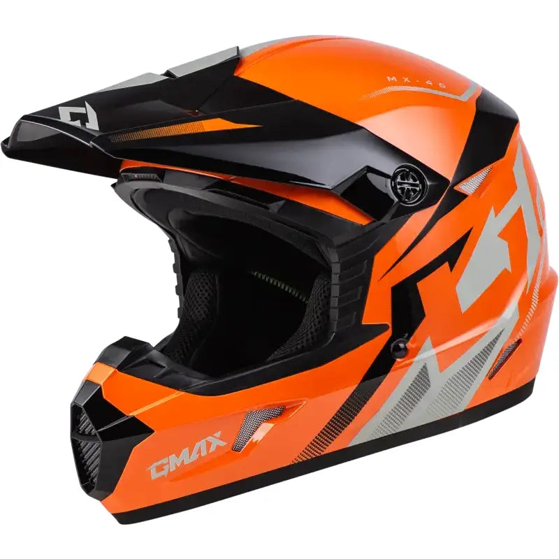 Mx 46 Compound Helmet Orange/Black/Grey Xs 