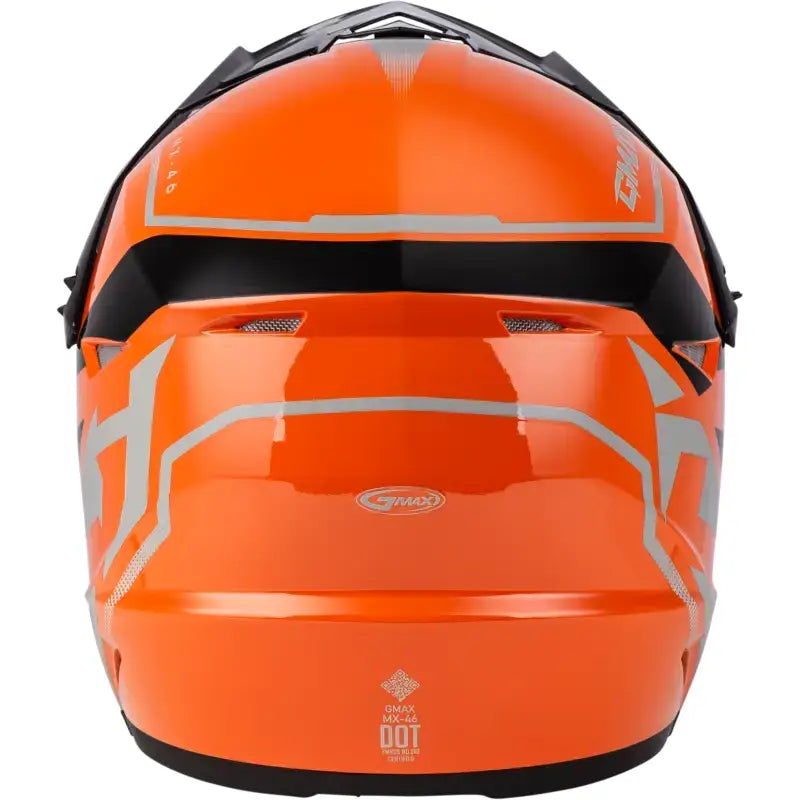 Mx 46 Compound Helmet Orange/Black/Grey Ys 