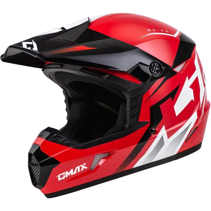 GMAX Mx 46 Compound Helmet Red/Black/White Sm