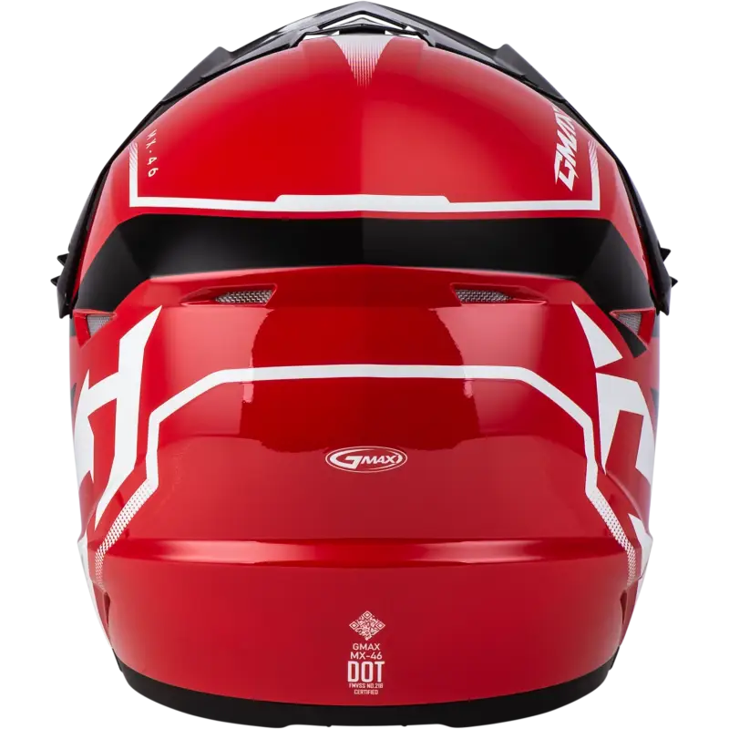 Mx 46 Compound Helmet Red/Black/White Ym 