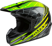 GMAX Mx 46 Off Road Mega Helmet Black/Hi Vis/Grey Sm