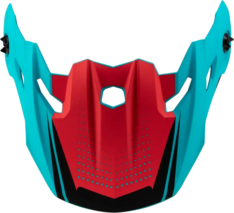 Mx 96 502 Visor W/Screws Matte Blue/Red - GMAX