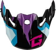 Mx 96 Splinter Visor W/Screws Black/Purple/Blue - GMAX