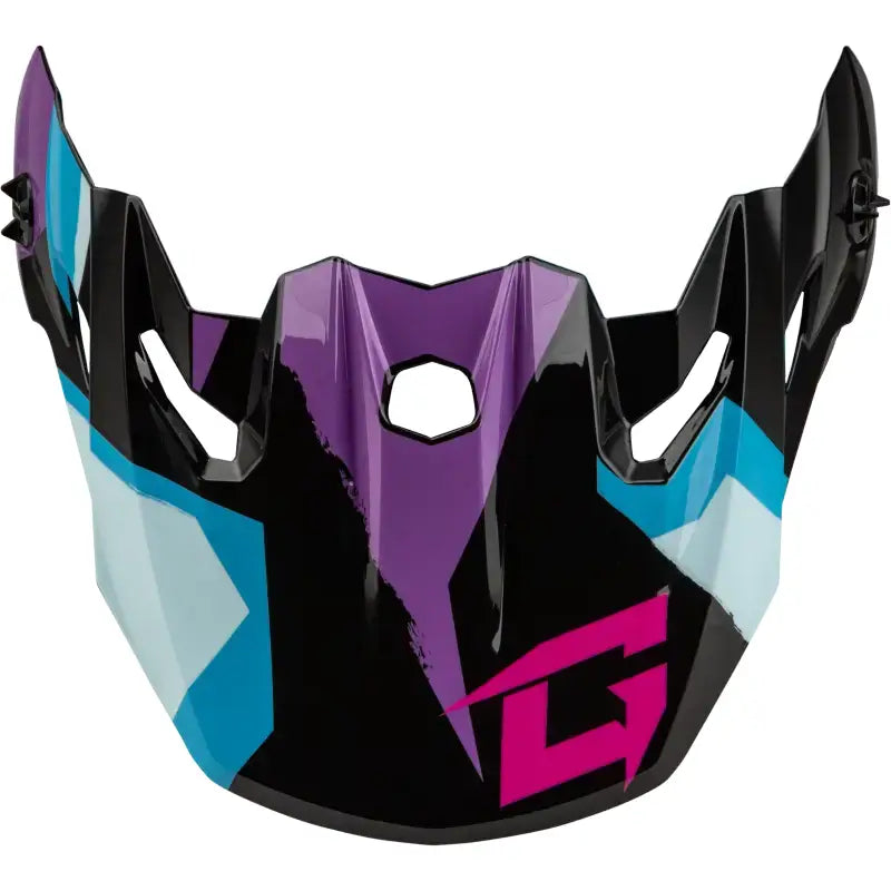 Mx 96 Splinter Visor W/Screws Black/Purple/Blue - GMAX