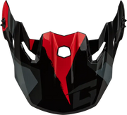 Mx 96 Splinter Visor W/Screws Black/Red - GMAX