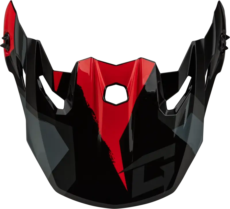 Mx 96 Splinter Visor W/Screws Black/Red - GMAX