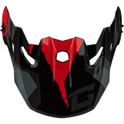 Mx 96 Splinter Visor W/Screws Black/Red - GMAX
