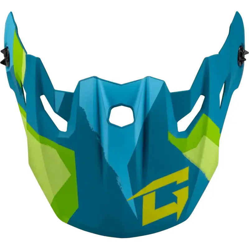 Mx 96 Splinter Visor W/Screws Matte Blue/Green - GMAX