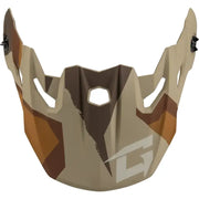 Mx 96 Splinter Visor W/Screws Matte Brwn/Tan/White - GMAX