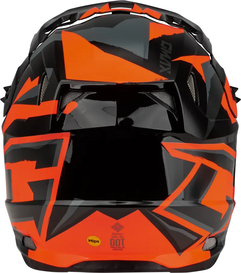Mx 96s Splinter Helmet Black/Orange Lg