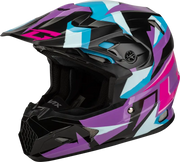 Mx 96s Splinter Helmet Black/Purple/Blue 2x