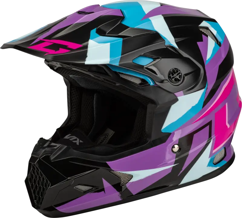 Mx 96s Splinter Helmet Black/Purple/Blue 2x