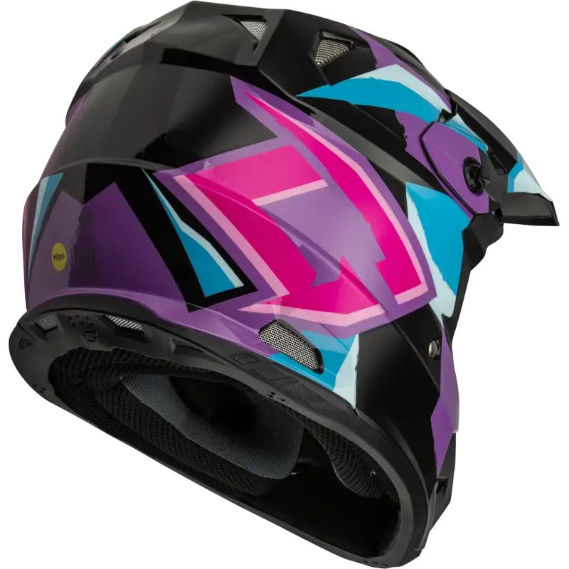 Mx 96s Splinter Helmet Black/Purple/Blue 2x