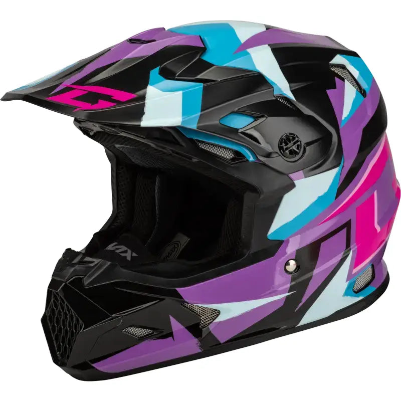 Mx 96s Splinter Helmet Black/Purple/Blue Md
