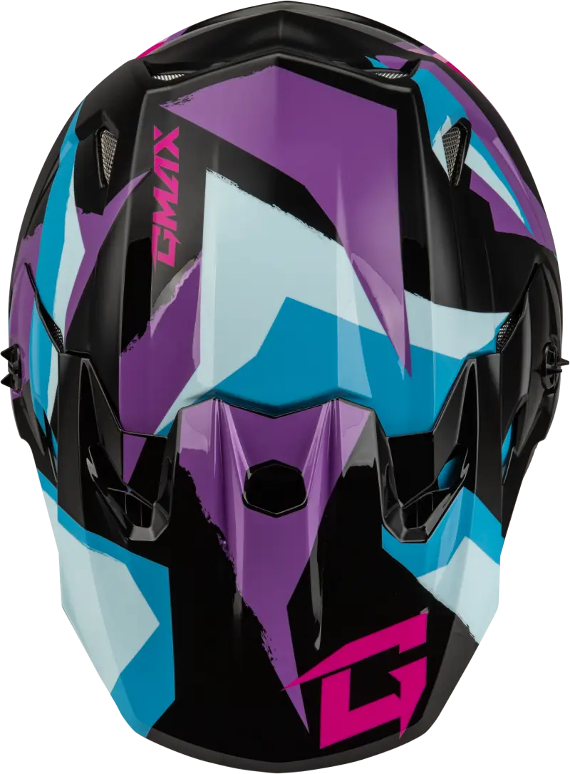 Mx 96s Splinter Helmet Black/Purple/Blue Xl