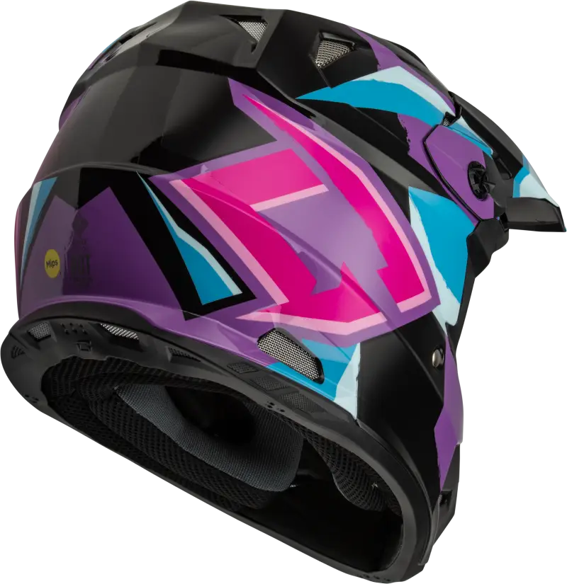 Mx 96s Splinter Helmet Black/Purple/Blue Xl