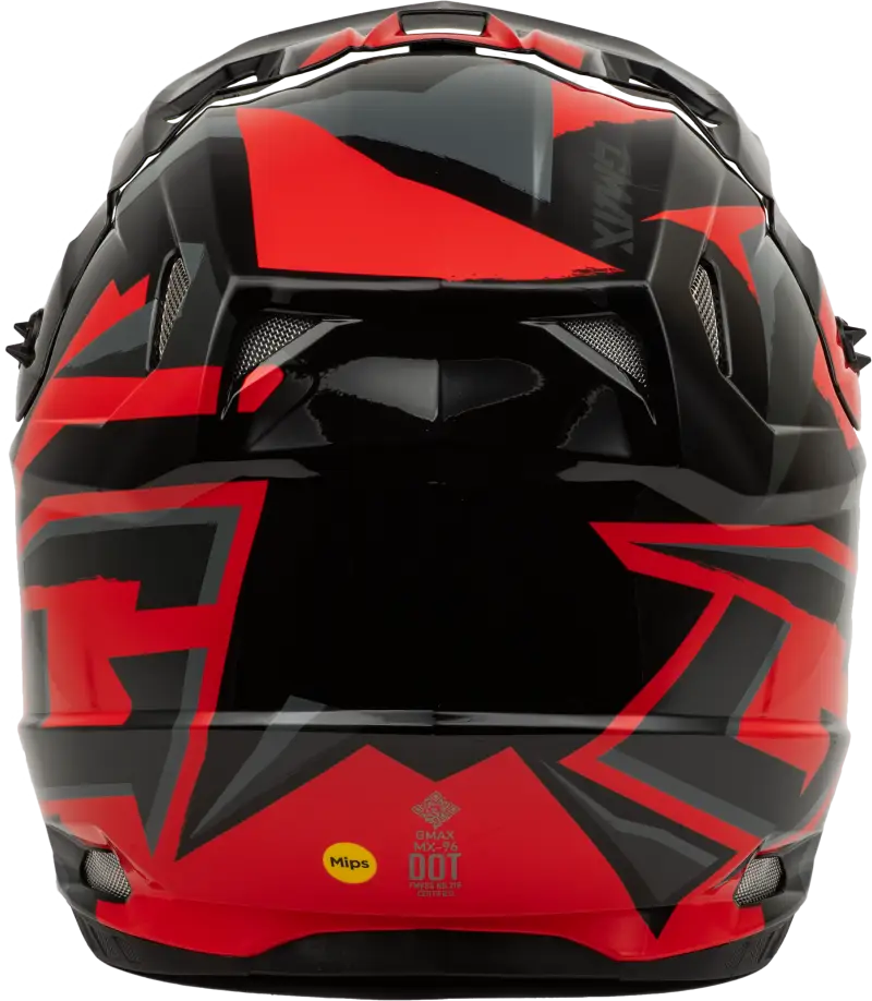 Mx 96s Splinter Helmet Black/Red Md