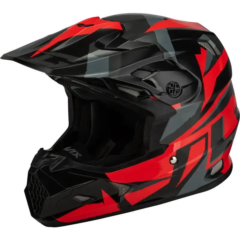 Mx 96s Splinter Helmet Black/Red Md