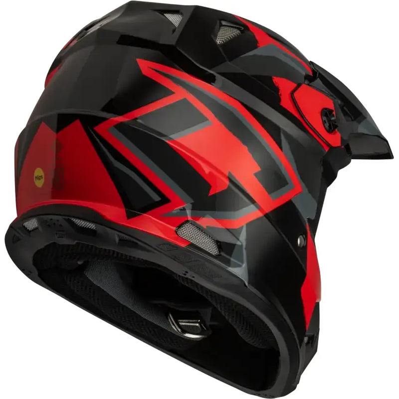 Mx 96s Splinter Helmet Black/Red Sm