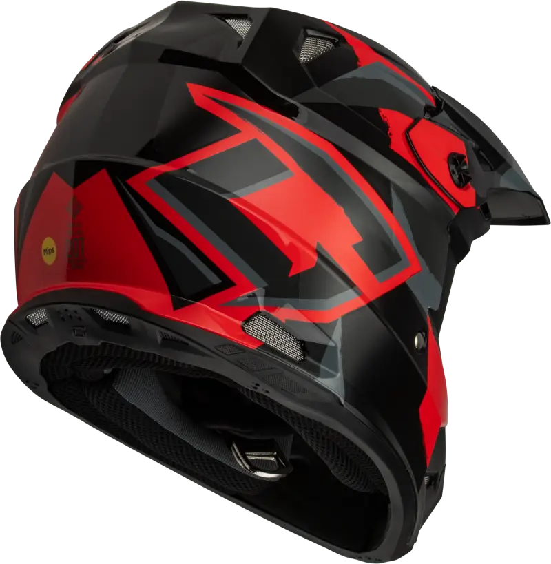 Mx 96s Splinter Helmet Black/Red Xl