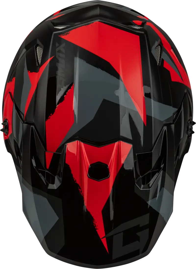 Mx 96s Splinter Helmet Black/Red Xs