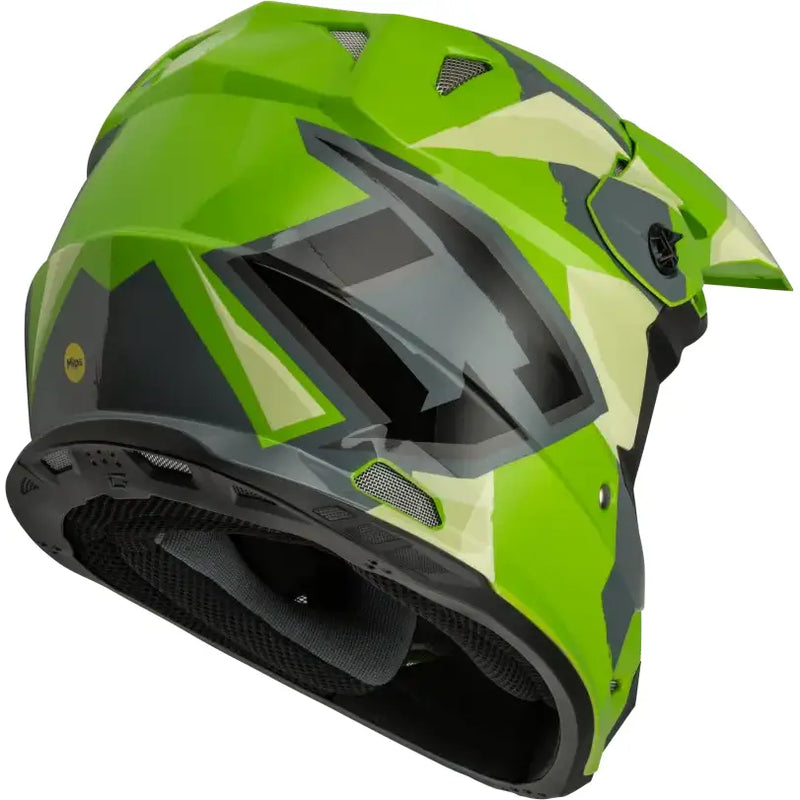 Mx 96s Splinter Helmet Green/Grey/Black Md