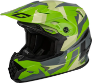 Mx 96s Splinter Helmet Green/Grey/Black Sm