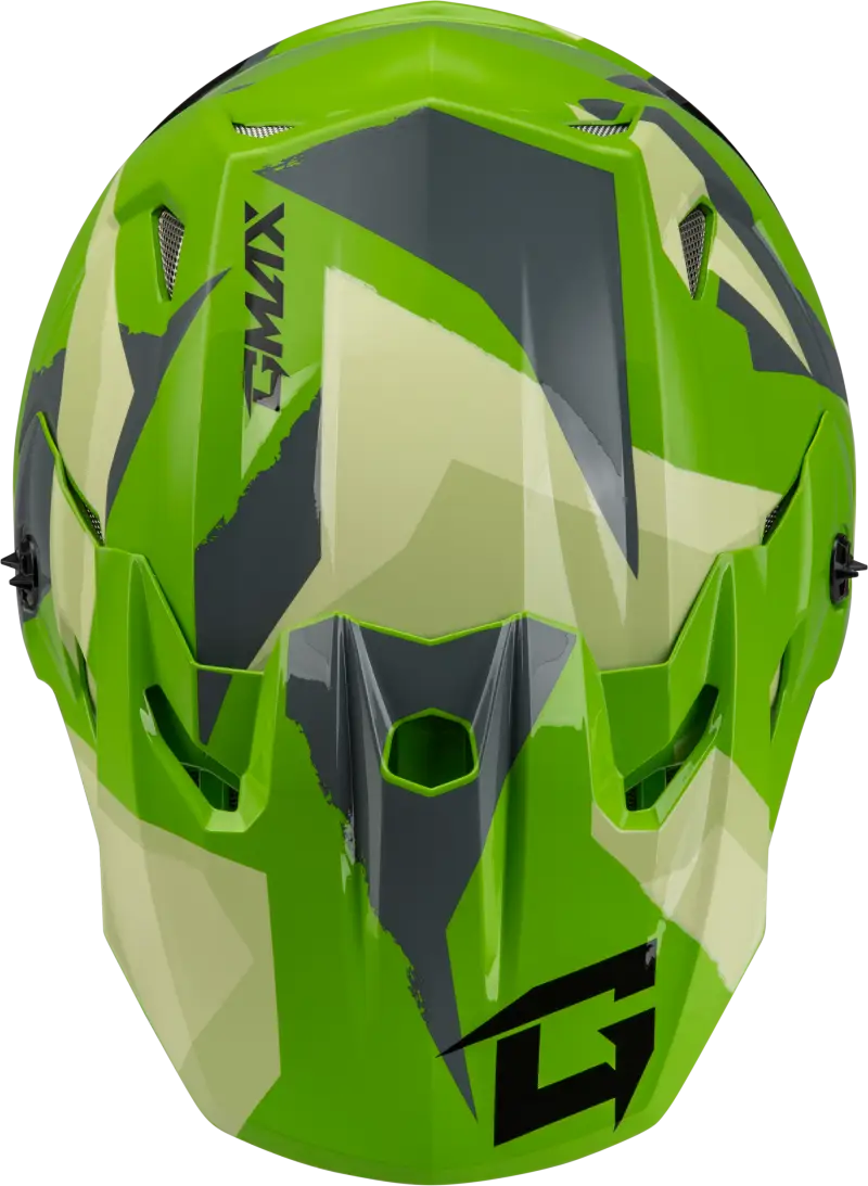 Mx 96s Splinter Helmet Green/Grey/Black Xs