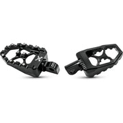 Black motorcycle foot pegs from Evollution Pegs Dyna & XL for Dyna and Xl bikes