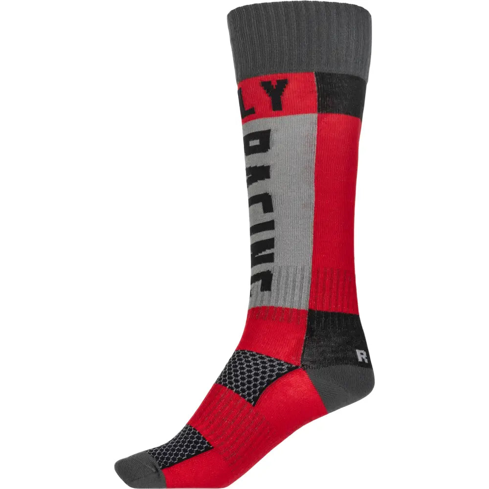 Mx Socks Thick Red/Grey Lg/Xl