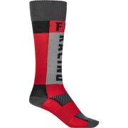 Mx Socks Thick Red/Grey Lg/Xl