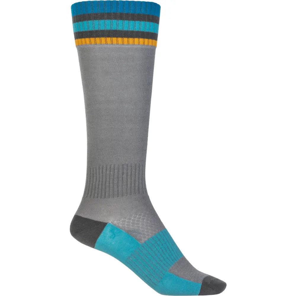 Mx Socks Thin Grey Lg/Xl