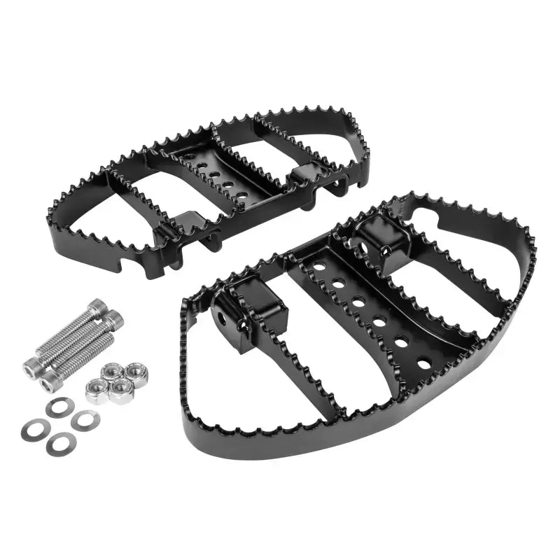 BURLY BRAND Mx Style Passenger Boards Black Flt
