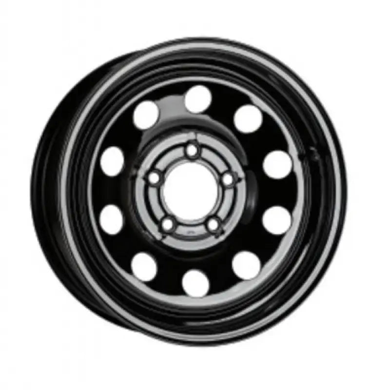 Black steel wheel with circular cutouts for MX660865BDX1CHDBX Taskmaster Steel dual boxed setup