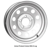 MX660865SM1LBX Taskmaster Steel - 16X6 8X6.5 Silver Mod Boxed - Trailer Wheel