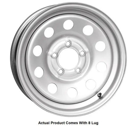 MX660865SM1LBX Taskmaster Steel - 16X6 8X6.5 Silver Mod Boxed - Trailer Wheel
