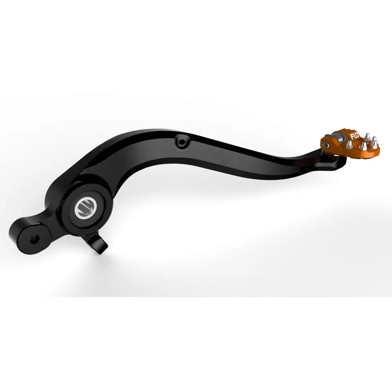 MXBP-521ORG Flo Motorsports Folding Tip Brake Pedals Orange