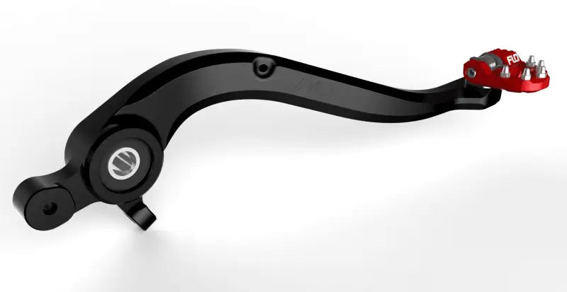 MXBP-521RED Flo Motorsports Folding Tip Brake Pedals Red - RV and Auto Parts