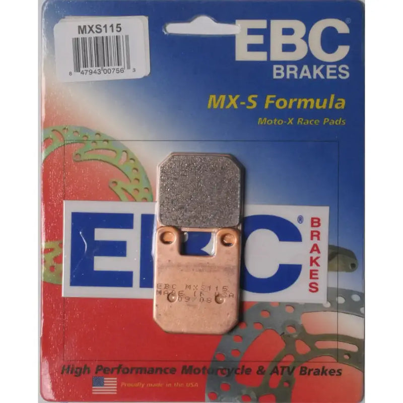 Packaged EBC MX-S Formula Moto-X race brake pads MXS115 Extreme Pro for motorcycles and ATVs