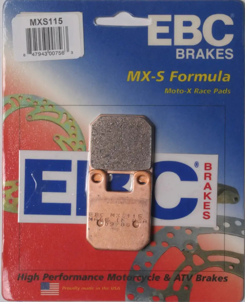 Packaged EBC MX-S Formula Moto-X race brake pads MXS115 Extreme Pro for motorcycles and ATVs