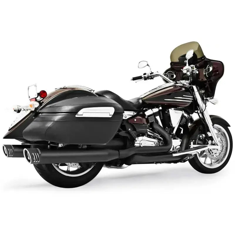 MY00117 4" Racing System Black/Black Sculpted Tip Yamaha