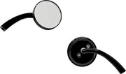 N-BML-2 Nomadic Billet Round Mirror Left Black - RV and Auto Parts