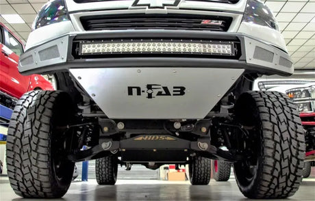 N-Fab M-RDS Front Bumper 15-17 Chevy Colorado - Tex. Black w/Silver Skid Plate - Truck & Automotive