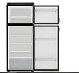 Open two-door refrigerator from N10DCBKL Norcold 10 Cu Ft 12V DC Comp Refer LHD Black